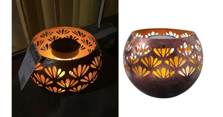 Light Up Your Evenings with Aldi’s Belavi Solar Fire Bowl!