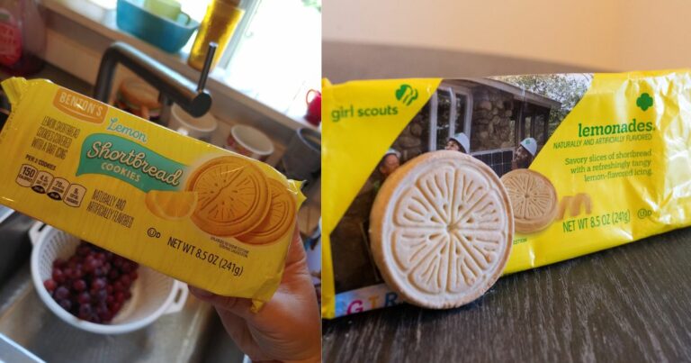 Benton’s Lemon Shortbread Cookie, the Girl Scout Dupe, is Back at Aldi!