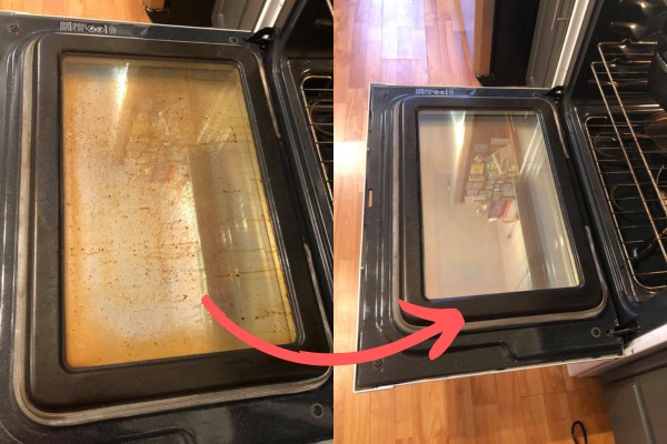 Cleaning my Oven using Ambiano Handheld Steam Cleaner 