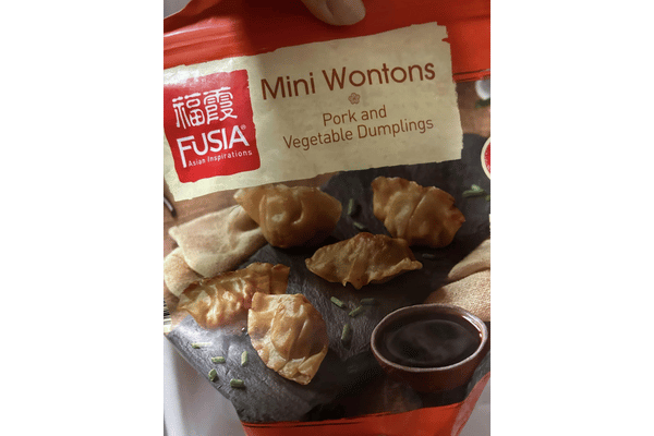 Fusia Asian Mini Wontons Pork and Vegetable Dumplings