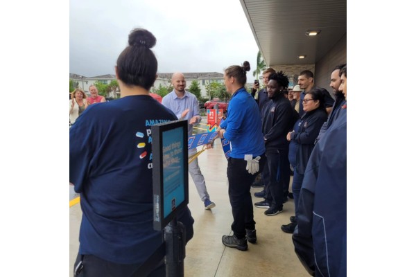 Ribbon Cutting Cermony at Grand Opening at ALDI's