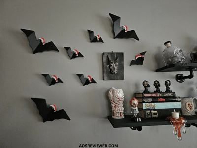 Bats and Gargoyle-Themed Halloween Decor