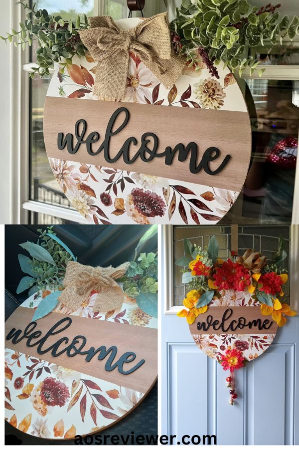 DIY Welcome Circle Sign at Home