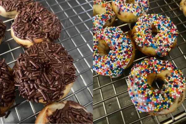 Final Look of Donuts made using Donut Mini Maker