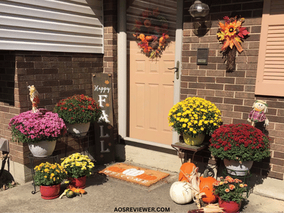 Flower Vase-Themed Front Door Decor