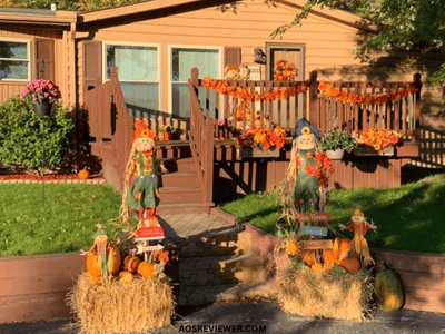 Harvest-Themed Front Porch Decor