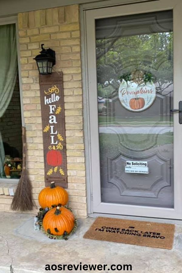 Hello Fall Porch Sign