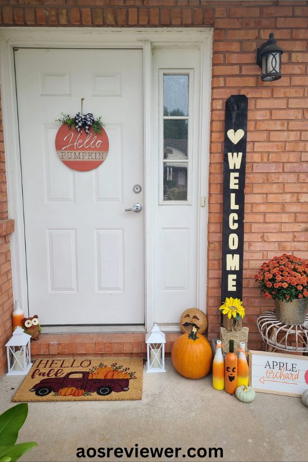 Hello Pumpkin & Welcome Porch Sign