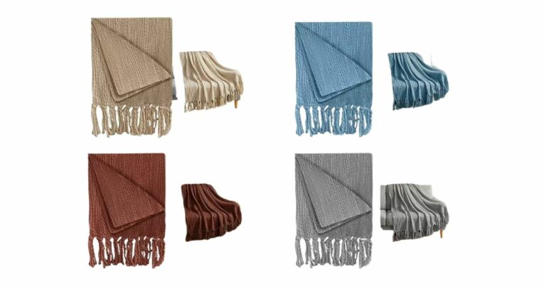 Huntington Home Knit Tassel Throw Is the Cozy Aldi Find You Need for Chilly Evenings!