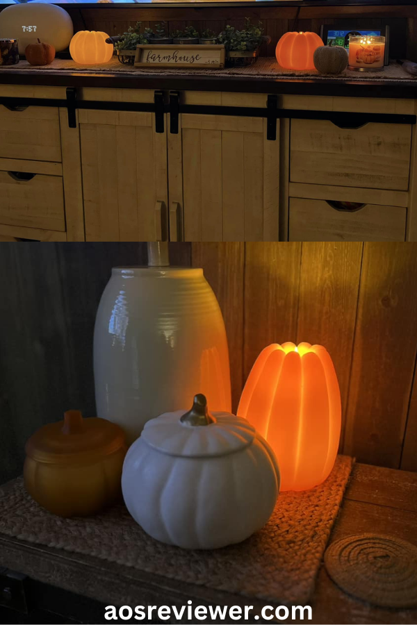 LED Novelty Pumpkin Candle