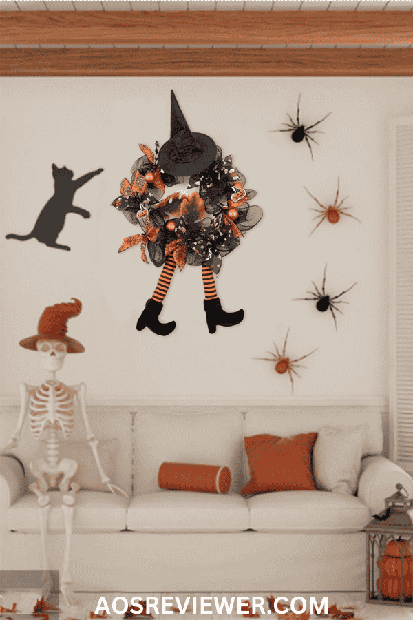 Multi-legged Witch Outdoor Wreath