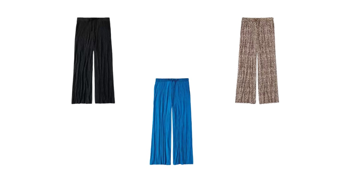 Serra Ladies Pleated Palazzo Pants