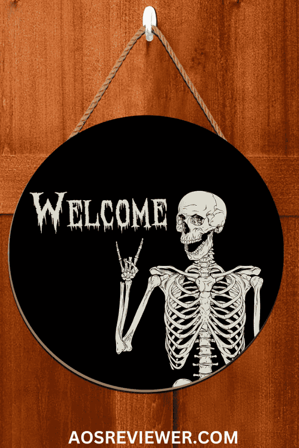 The Coolest Skeleton Wreath