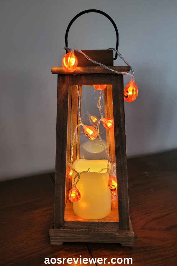 Wood Lantern Candle