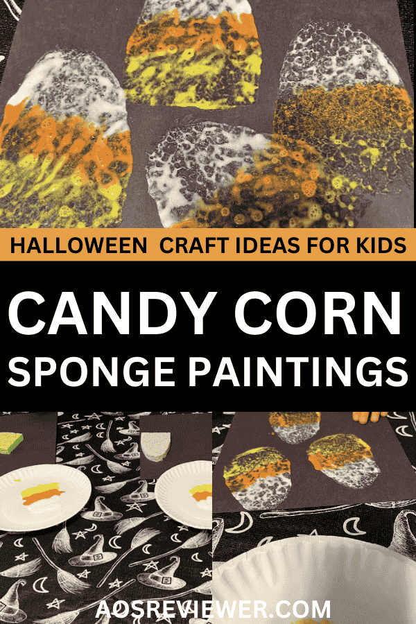 Candy Corn Sponge Painting 