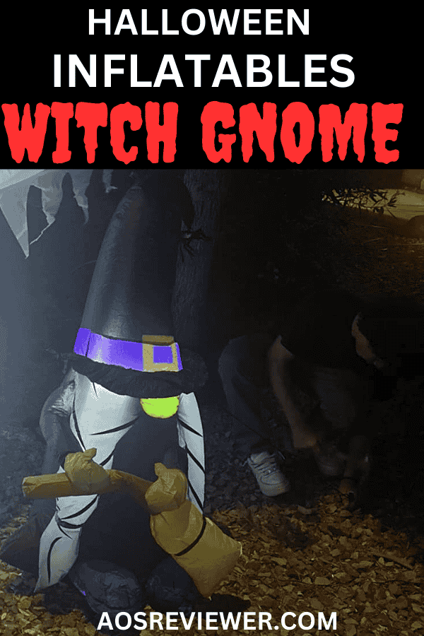 Halloween Inflatables Witch Gnome Pin