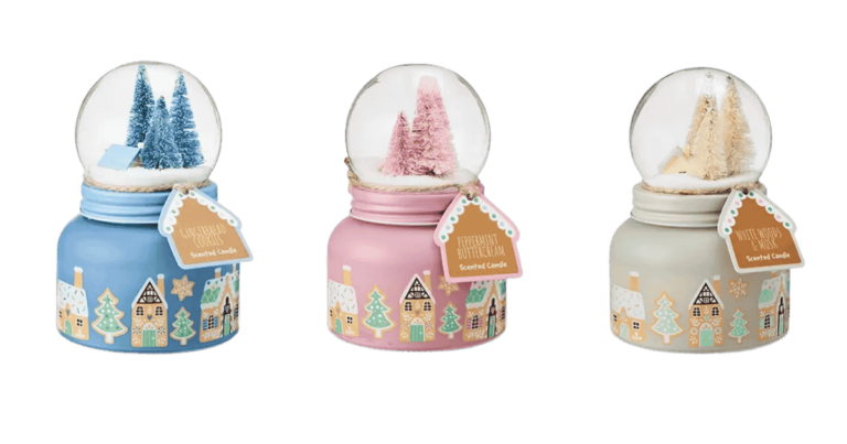 Huntington Home Snow Globe Candles Are Back, Bringing Cozy Holiday Magic to Aldi!