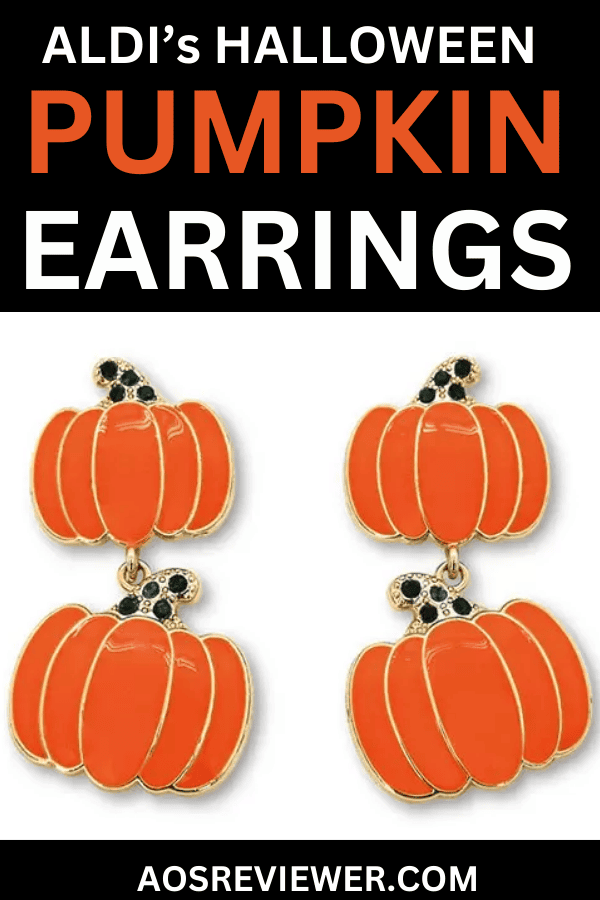 Serra Halloween Pumpkin Earrings Pin