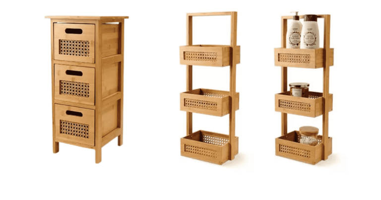 Aldi’s Huntington Home Bamboo Tower or Caddy Brings Style and Storage to Any Space!