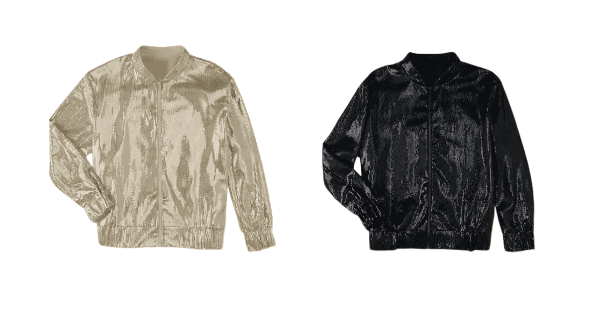 Serra Ladies Sequin Bomber Jacket