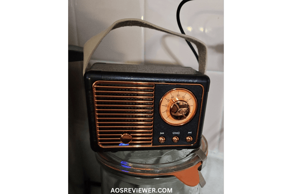 Playing the Bauhn Mini Retro Bluetooth Speaker