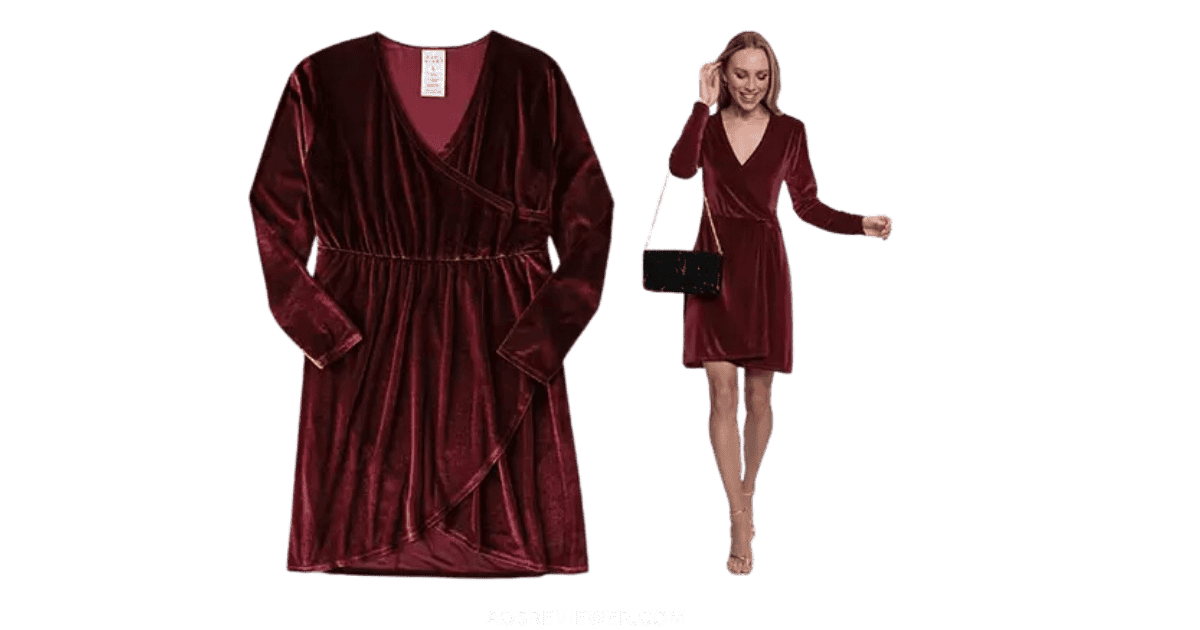 Serra Ladies Velvet Dress